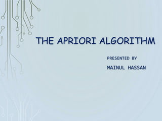 Apriori algorithm | PPTX
