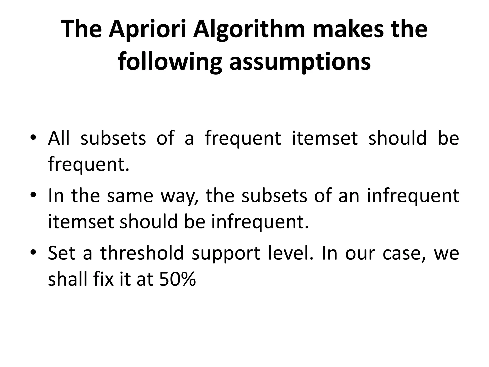 Apriori algorithm | PPTX | Grocery Shopping | Shopping