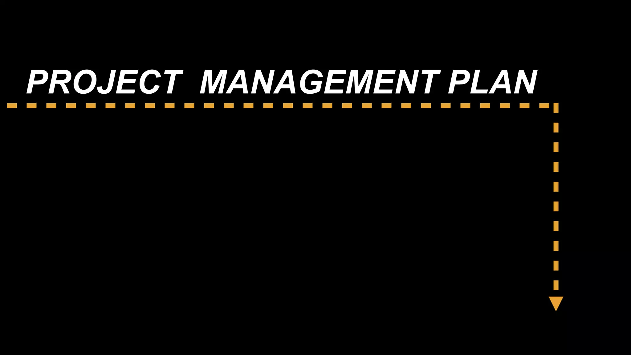 PROJECT MANAGEMENT PLAN
 