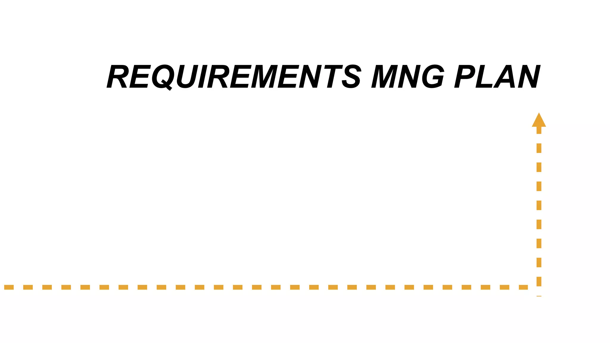 REQUIREMENTS MNG PLAN
 