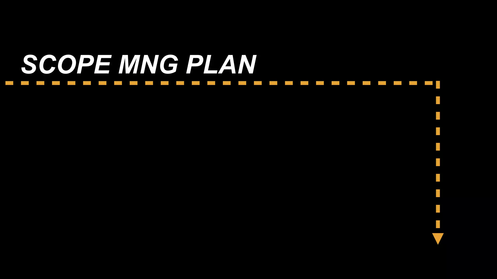 SCOPE MNG PLAN
 