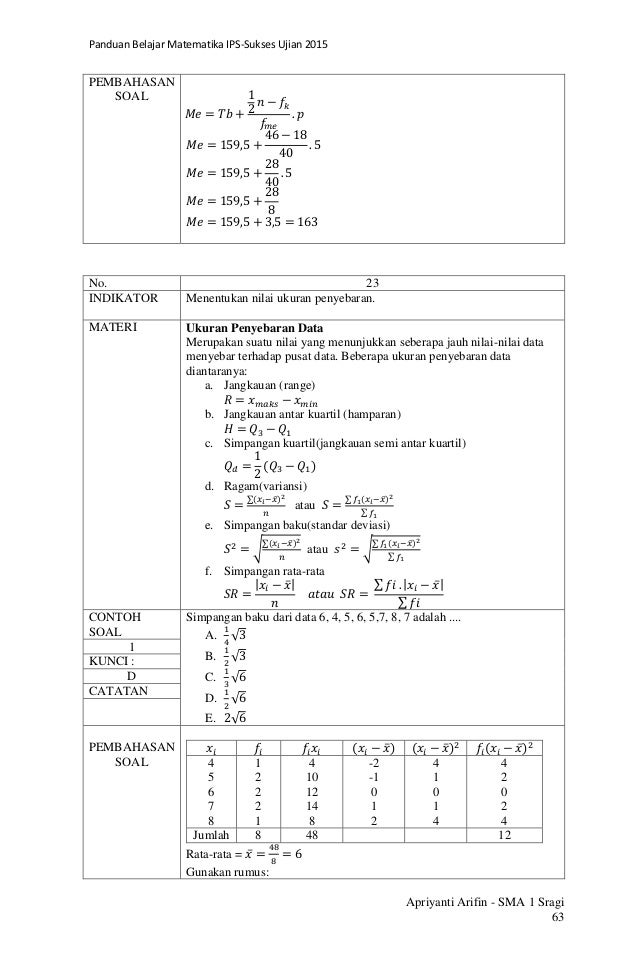Apriyanti arifin panduan belajar matematika ips sukses 
