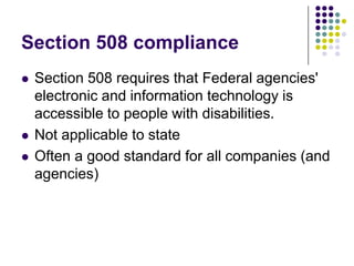 Web 2.0 & Semantic WebExtensive amount of User Generated Content (UGC)Permits combination (mash up) of different sources of informationOften contains extensive interactive components (e.g. social networking, video, or applications)