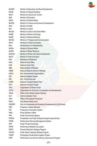 Mofed Building APRM Country Review Report - Ethiopia 2011 | PDF