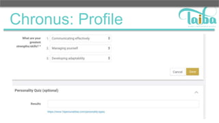 Chronus: Profile
 