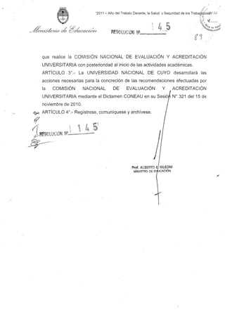 Aprobación ministerio de educación 2012