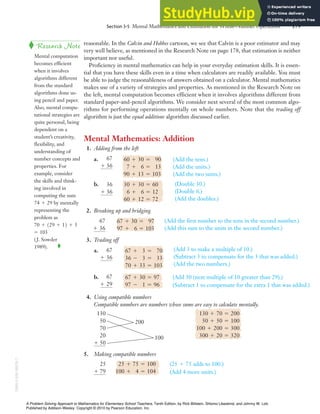 A Problem Solving Approach To Mathematics For Elementary School ...