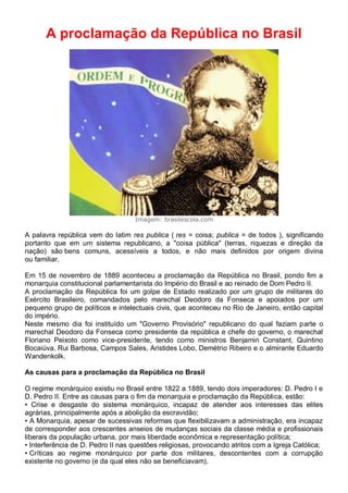 Deodoro da Fonseca: o primeiro presidente do Brasil - Brasil Escola