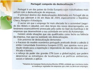 A produção industrial