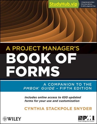Trta Book Project Form.pdf A Project Manager S Book Of Forms | PDF