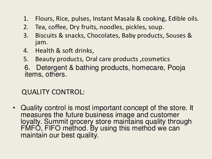 Business plan sample grocery store