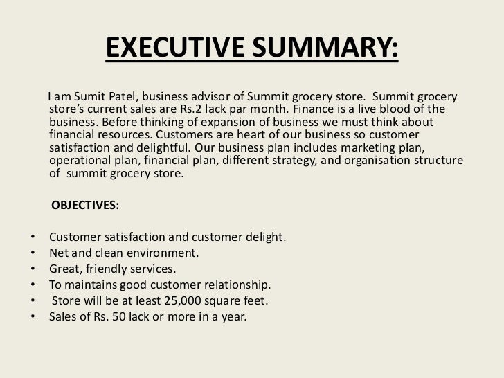 Good and Bad Examples of an Executive Summary