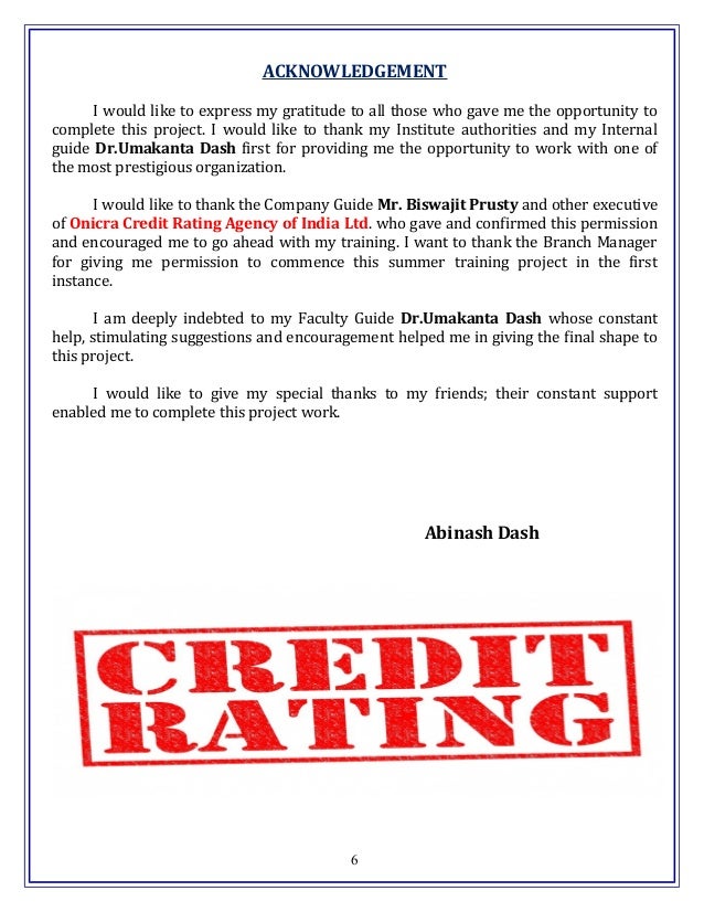 Dissertation credit rating agencies