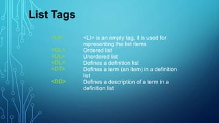 Basic HTML | PPTX