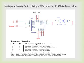 Speed Control of DC motor using AT89C52 IC | PPTX