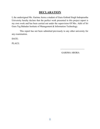 PROJECT REPORT ON HALDIRAM | DOCX