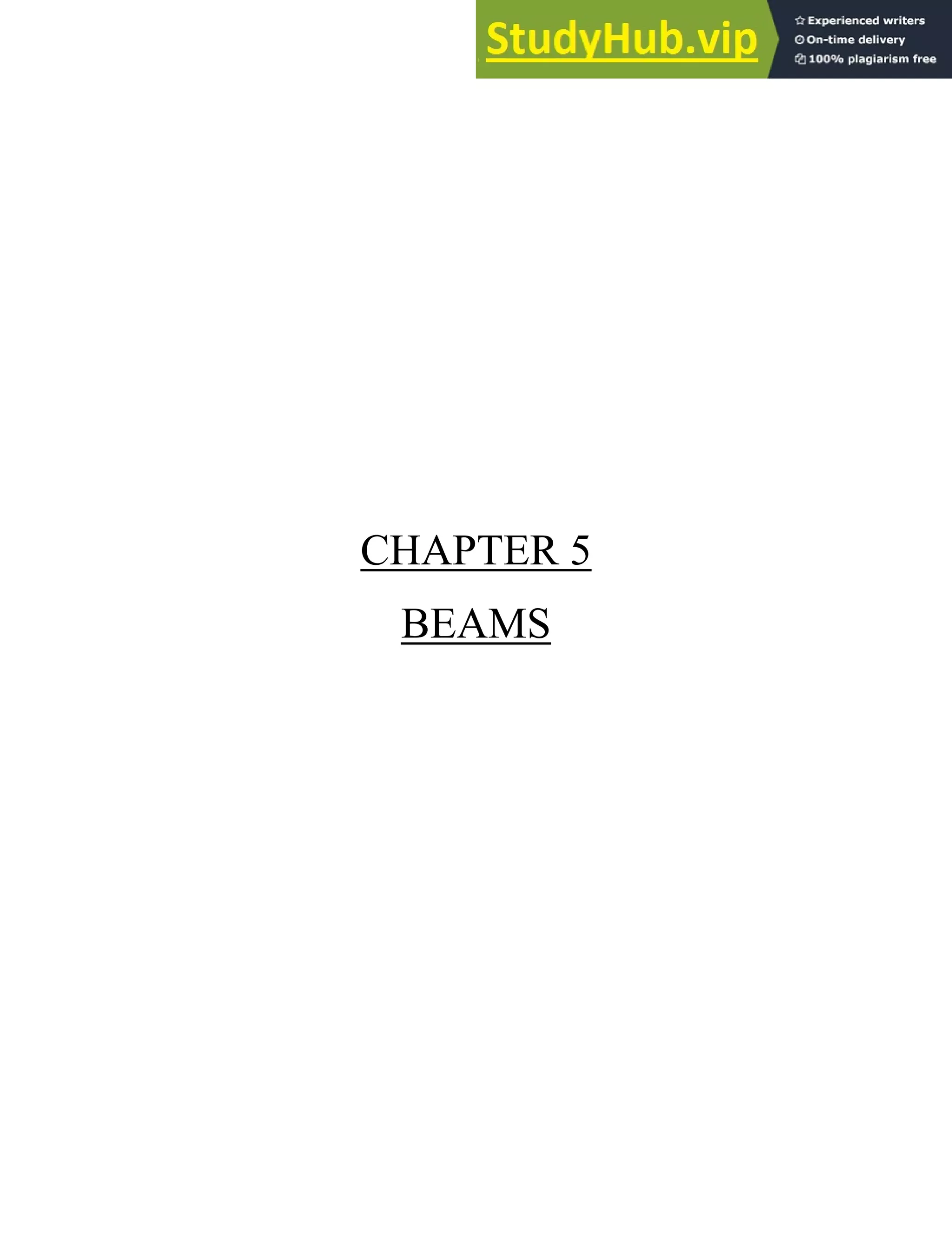 CHAPTER 5
BEAMS
 