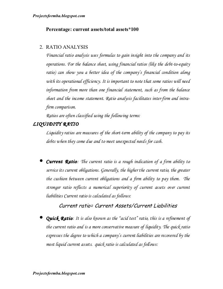 a project report on analysis of financial statement of icici annual report analysis sample