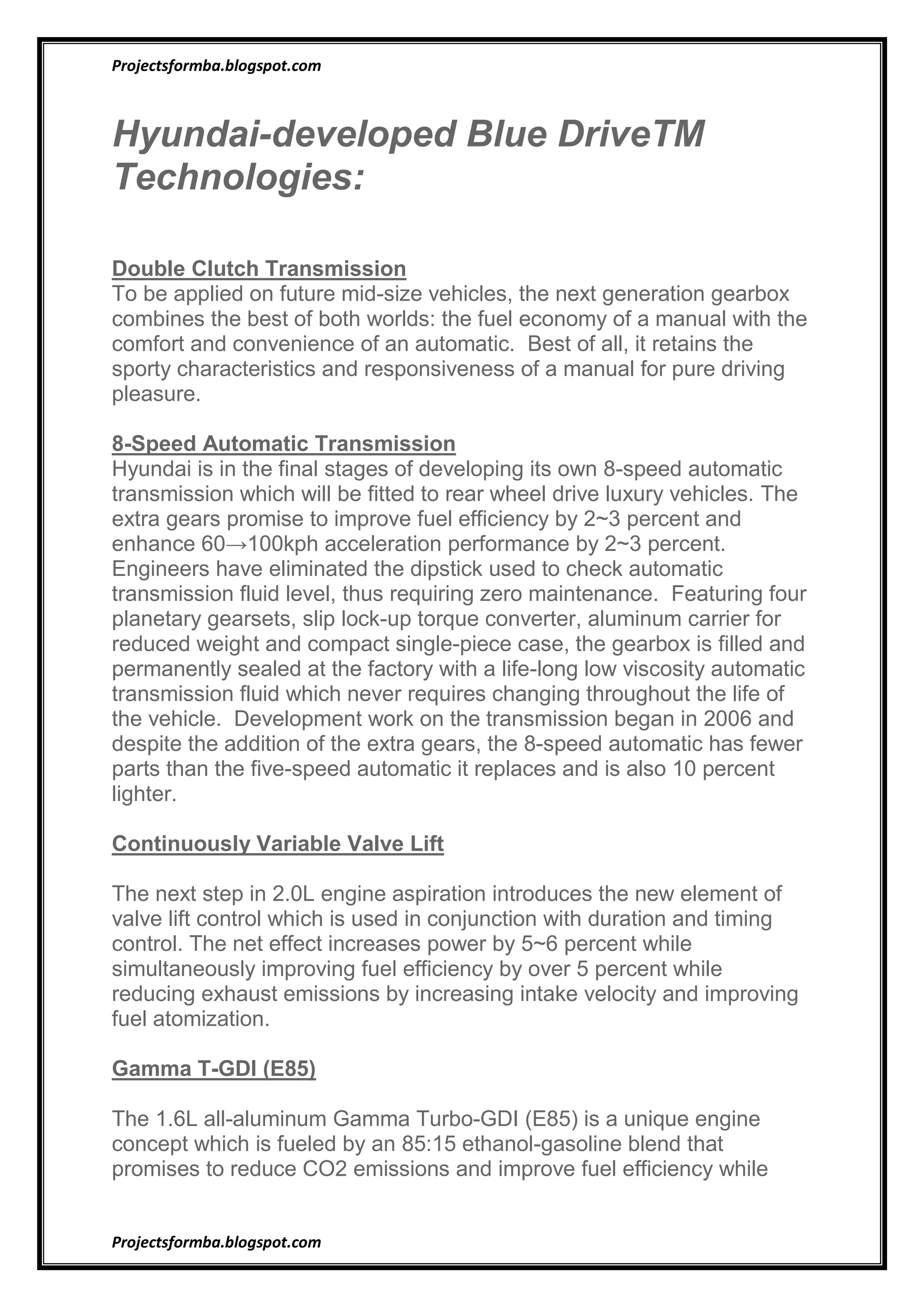 A project report on automobile industry | DOCX