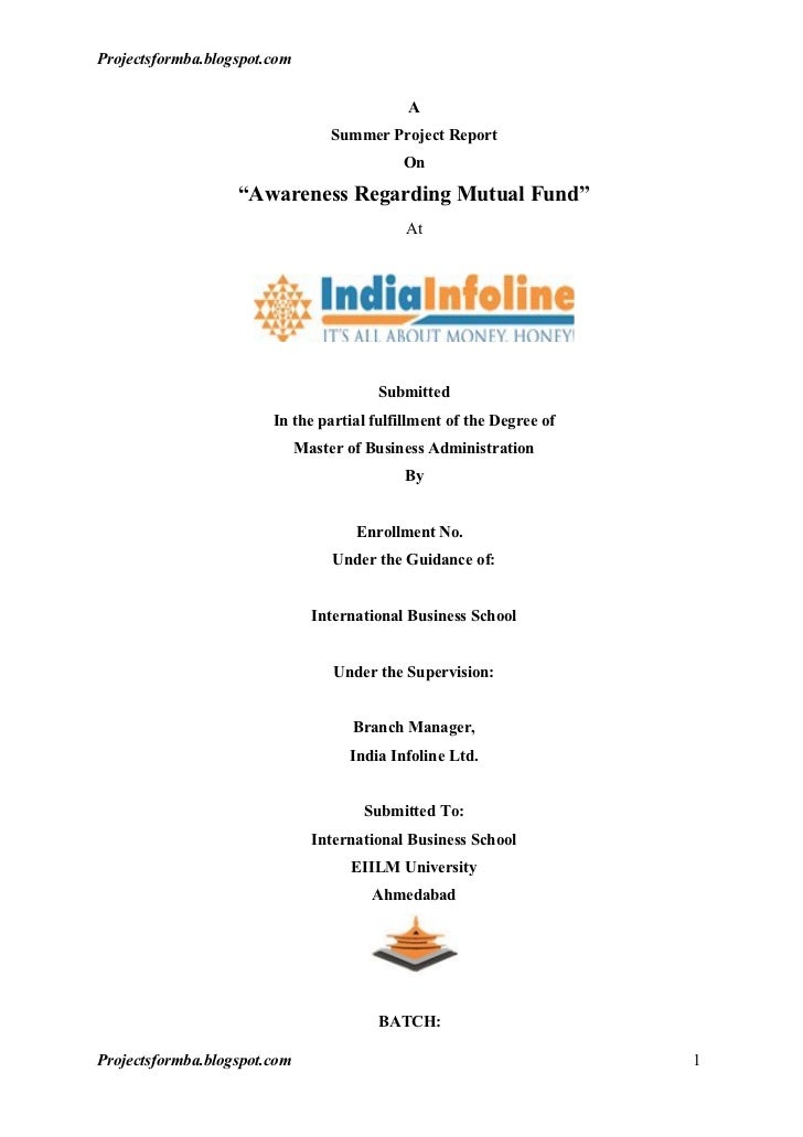 Phd thesis on mutual funds
