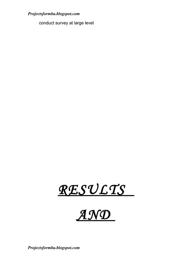 A project report on consumer preferences in selected brands (whirlpool