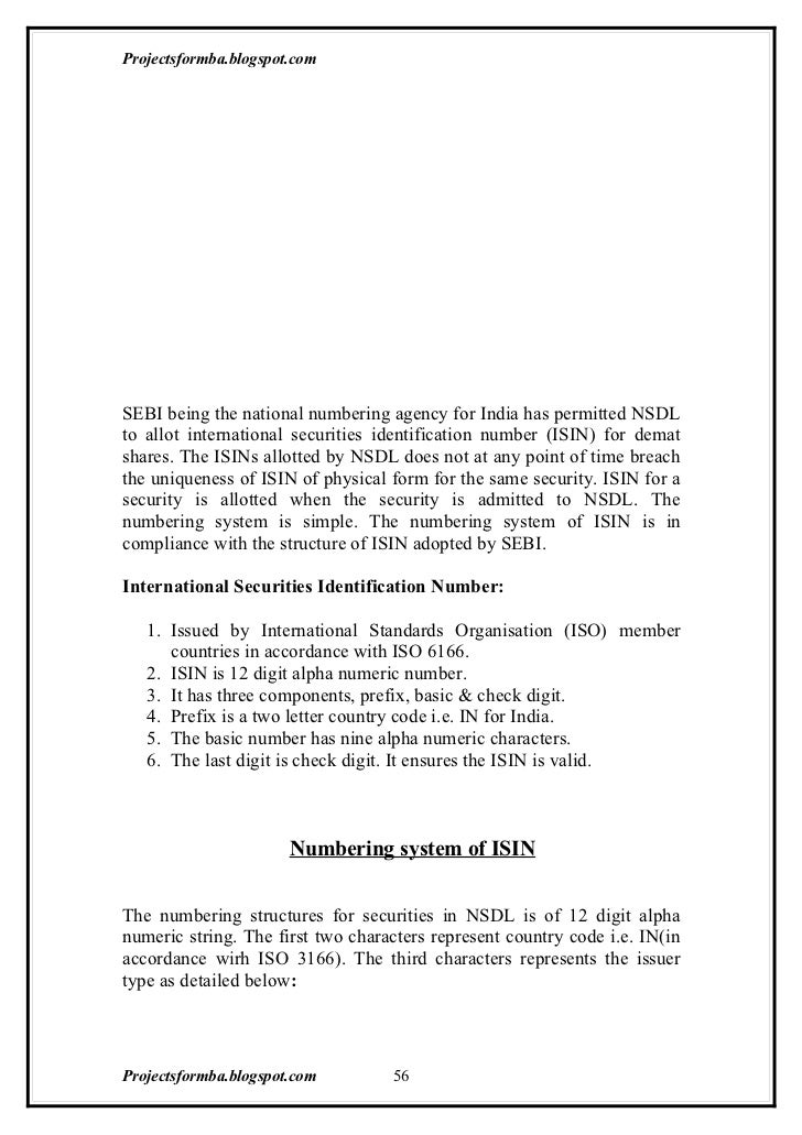 a project report on demat account at unicon securities pvt ltd india two letter country code