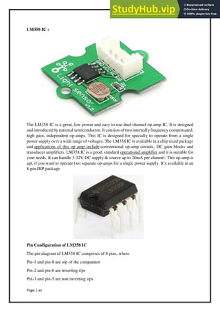 Lm358p Spo2 Sensor Arduino A Project Report On Heartbeat Sensor using Arduino.pdf