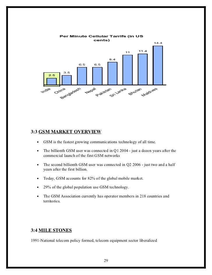 a project report on indian mobile market project on marketing management on mobile