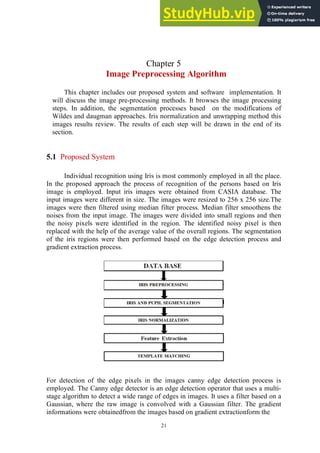 A PROJECT REPORT ON IRIS RECOGNITION SYSTEM USING MATLAB | PDF
