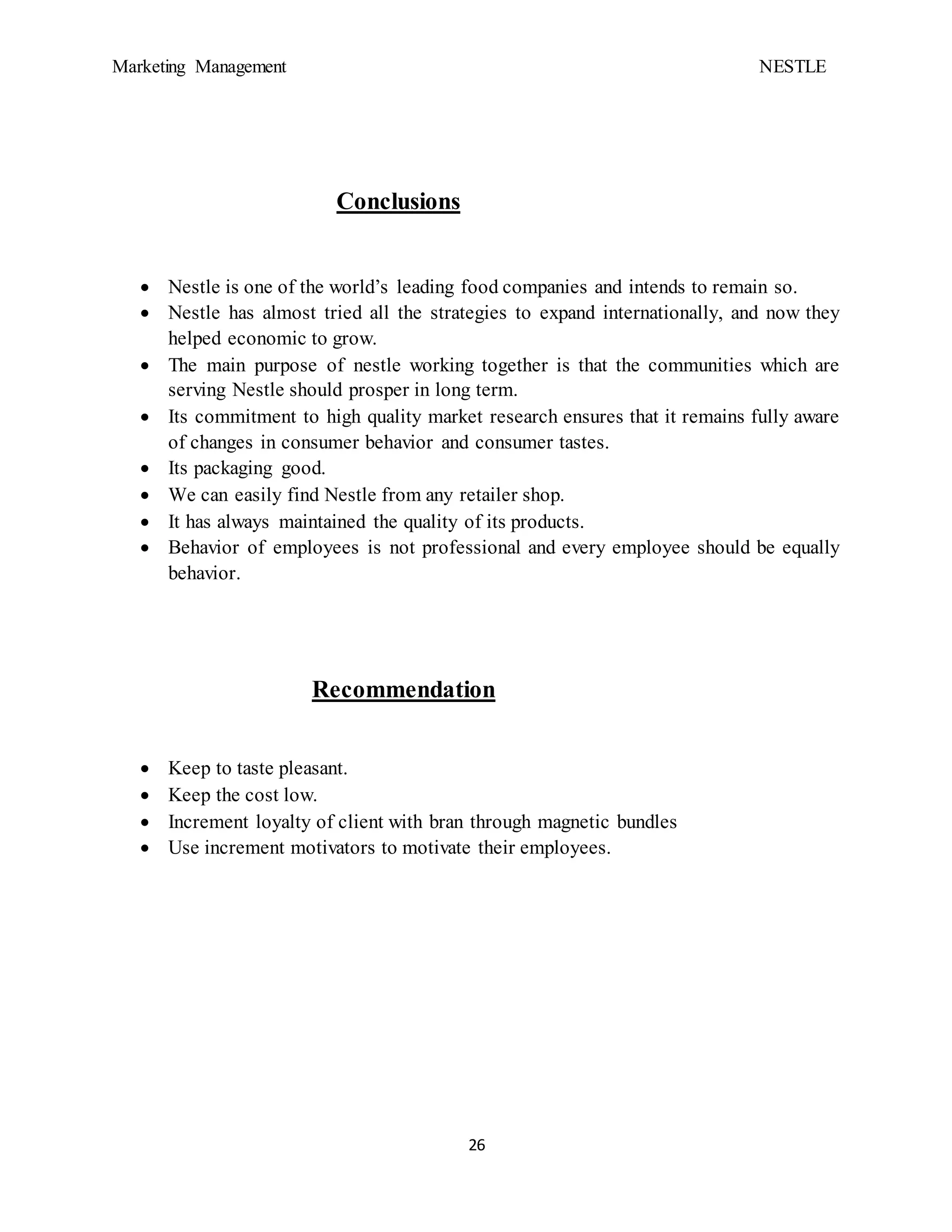 A project report on nestle docx