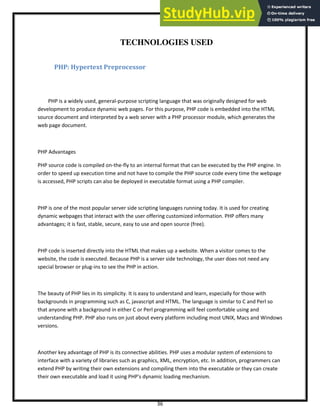 A PROJECT REPORT ON quot Hotel Managment quot Using Php for Master Of ...