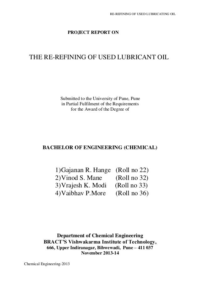 recycling department of chemical engineering