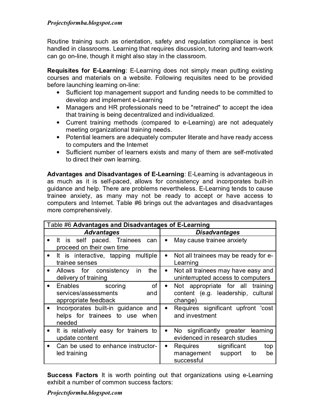 A project report on training and development