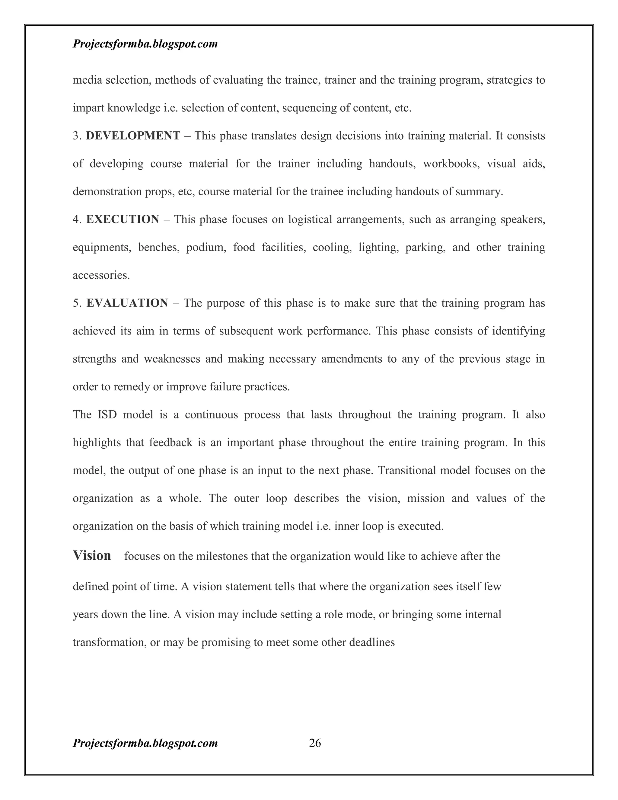 A project report on training and development with reference to hal