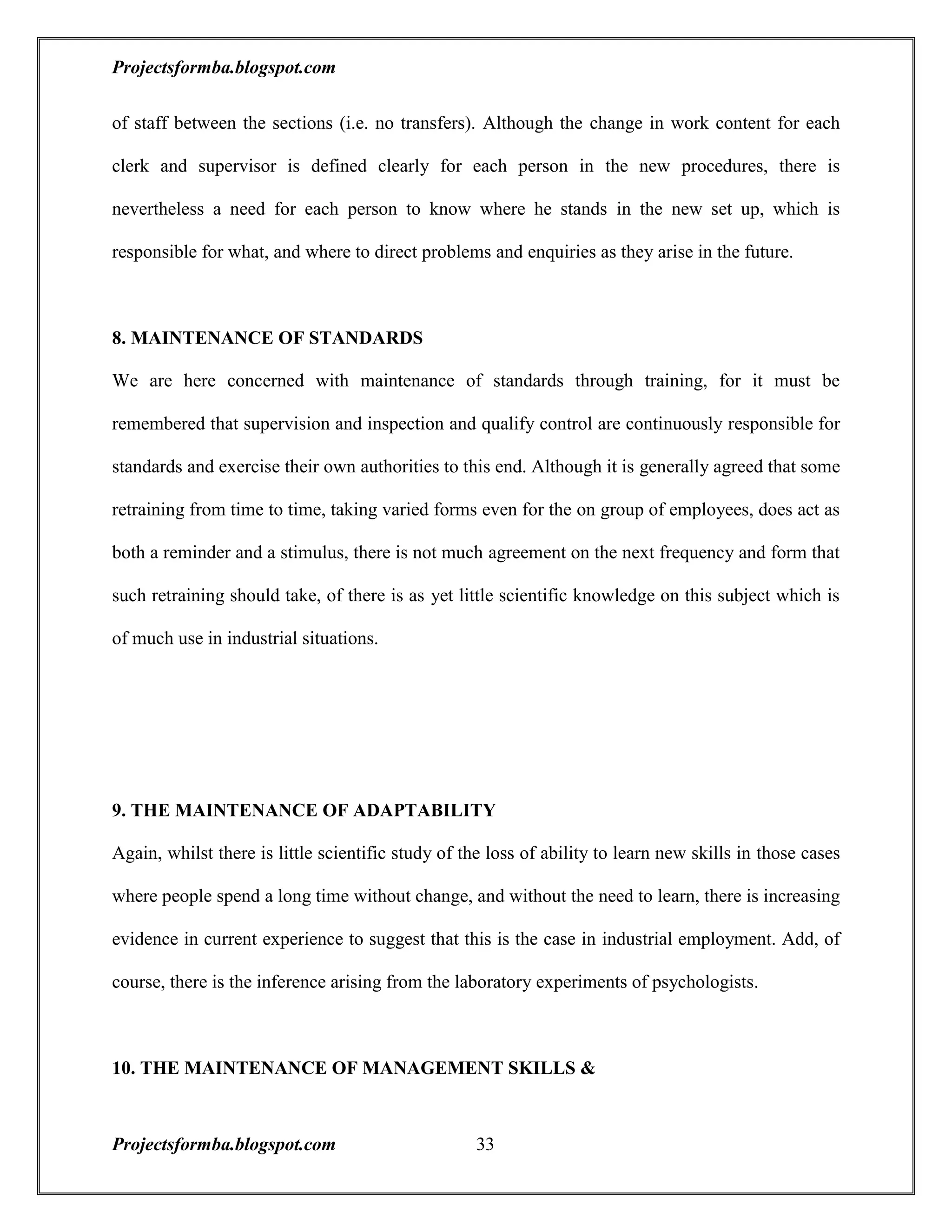 A project report on training and development with reference to hal
