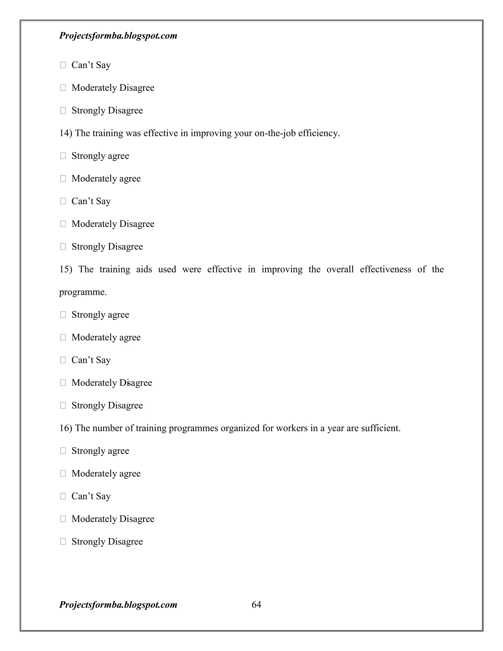 A project report on training and development with reference to hal