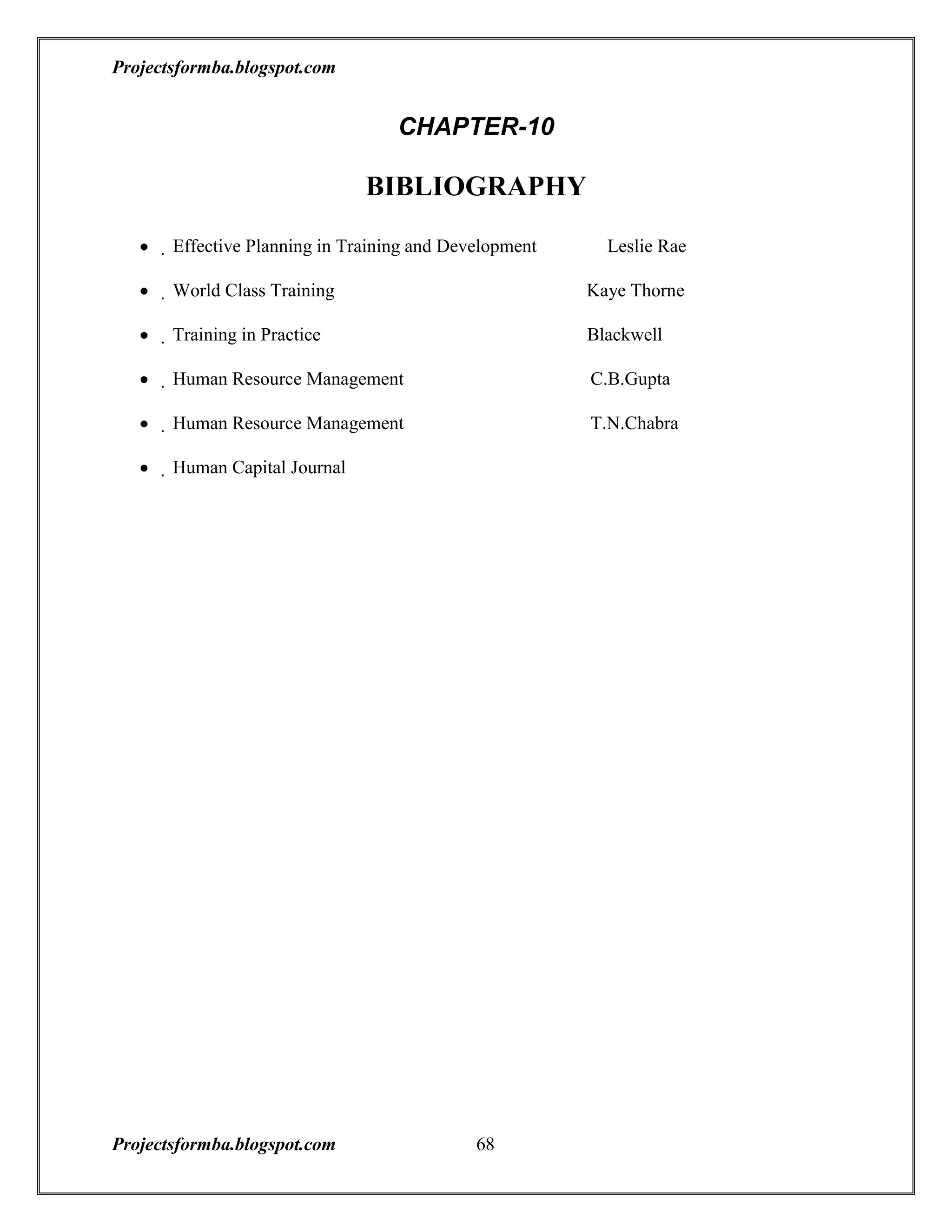 A project report on training and development with reference to hal