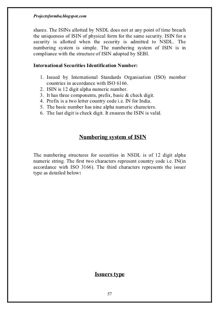 a project report on unicon securities ltd india two letter country code