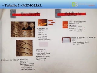 - Trabalho 2 - MEMORIAL
 