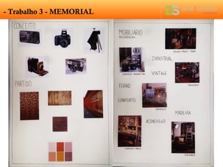 - Trabalho 3 - MEMORIAL
 