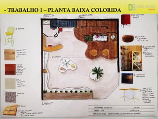 - TRABALHO 1 – PLANTA BAIXA COLORIDA
 