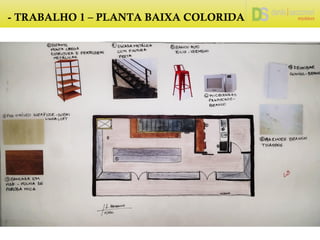 - TRABALHO 1 – PLANTA BAIXA COLORIDA
 