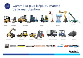 TELESCOPIQUES CHARGEUSES GOLFETTESSTRACTEURS VEHICULES ELECTRIQUES NETTOYAGE
Gamme la plus large du marché
de la manutention
TOUT-TERRAIN
GROS TONNAGE NACELLES
MINI-GRUES
LATERAUXMAGASINAGEFRONTAUX
 