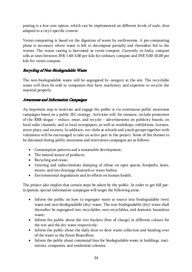 Sample project proposal on waste management in barangay Sample project proposal on waste management in barangay picture