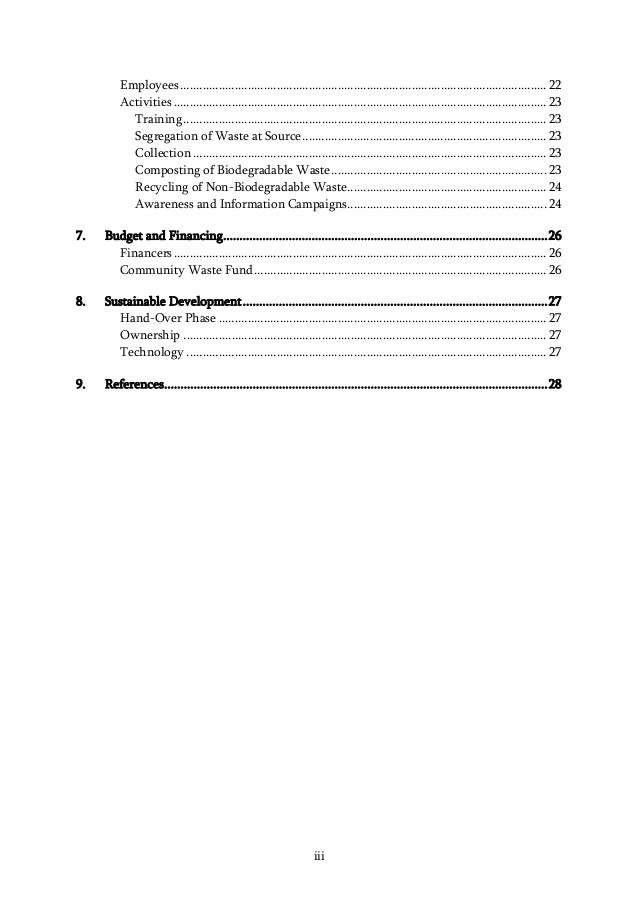 Waste management project pdf image