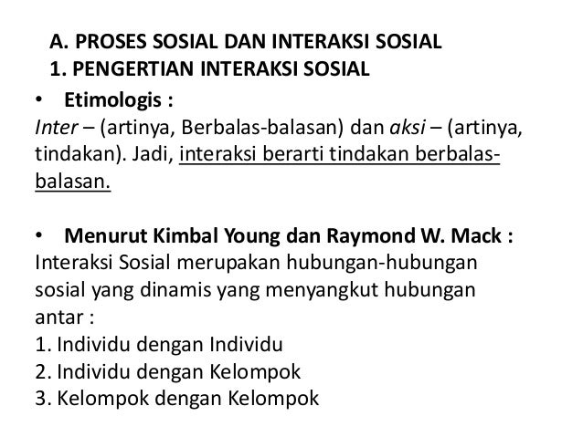 Materi IPS SMK Kelas X : (A). Proses Sosial & Interaksi Sosial