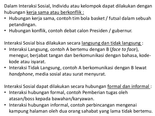 Materi IPS SMK Kelas X : (A). Proses Sosial & Interaksi Sosial