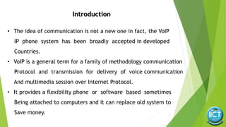 VoIP based project presentation - IICT University of Sindh Jamshoro ...