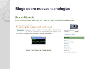 Blogs sobre nuevas tecnologías