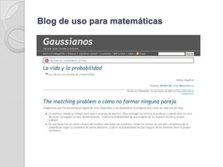 Blog de uso para matemáticas